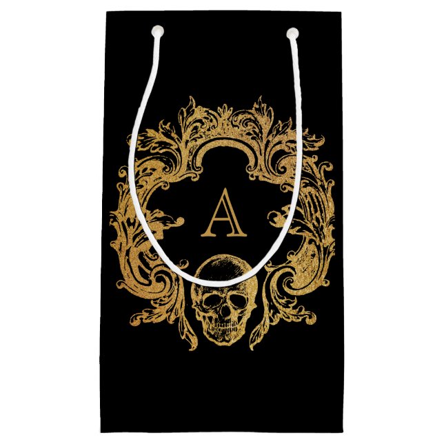 Sacola Para Presentes Pequena Gótica Glam Halloween | (Frente)