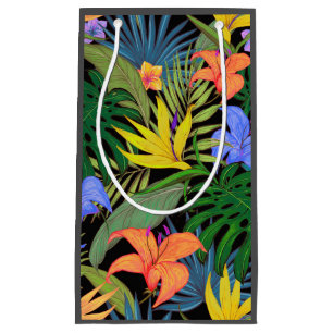 Sacola Para Presentes Pequena Gráfico da Flor Tropical Hawaii Aloha