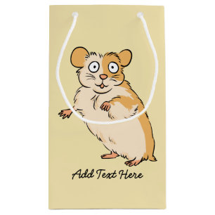 Sacola Para Presentes Pequena Gráfico feito sob encomenda bonito do hamster