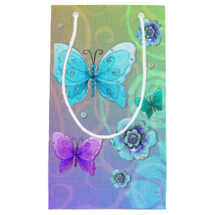Sacola Para Presentes Pequena Grafite Flutterby
