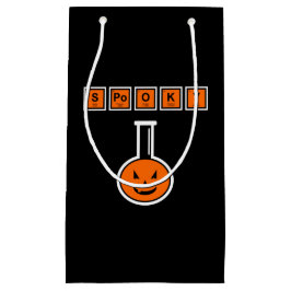 Sacola Para Presentes Pequena Halloween Chemistry Spooky Pumpkin Gift Bag