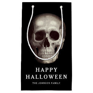 Sacola Para Presentes Pequena Halloween do Caveira Negra
