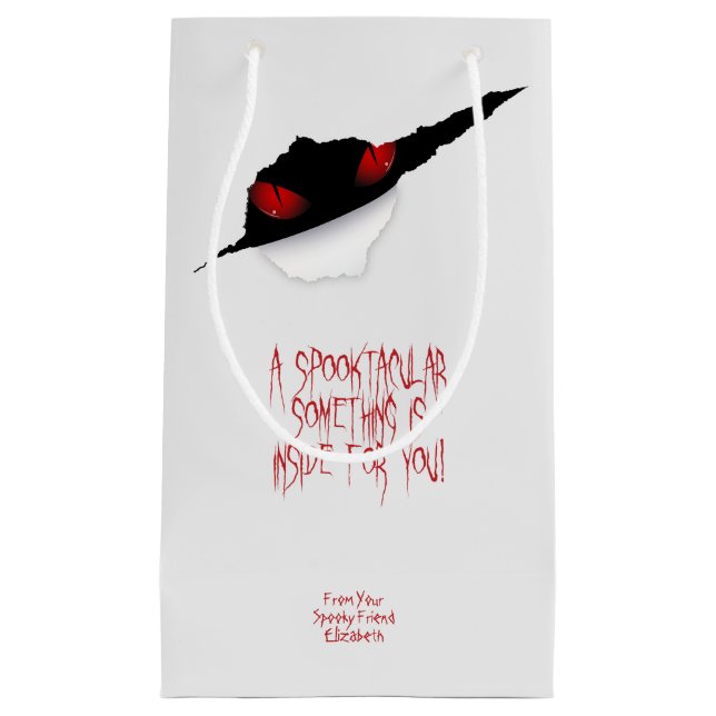 Sacola Para Presentes Pequena Halloween Gift Bag (Frente)