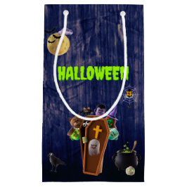 Sacola Para Presentes Pequena Halloween - Monstros
