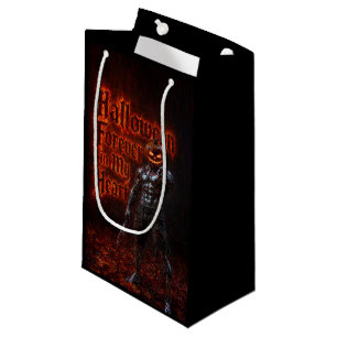 Sacola Para Presentes Pequena Halloween Para Sempre No Meu Coração Abóbora Gótic