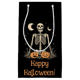 Sacola Para Presentes Pequena Halloween Skeleton