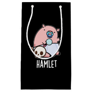 Sacola Para Presentes Pequena Hamlet Funny Shakepear Baby Pun Dark BG