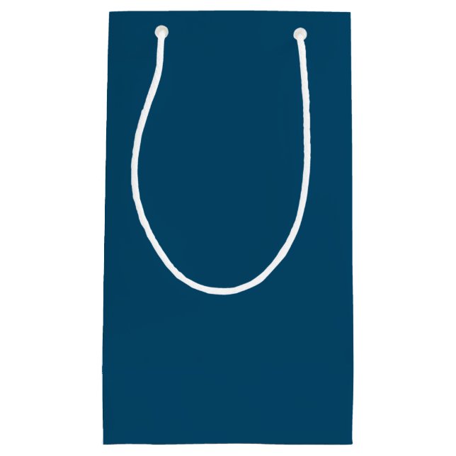 Sacola Para Presentes Pequena Hanukkah Luz Azul Noturno (Frente)