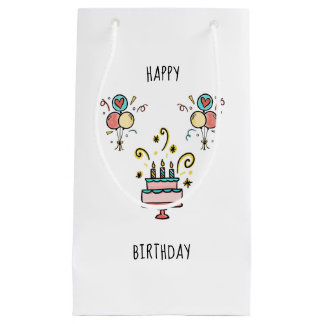 Sacola Para Presentes Pequena Happy Birthday | Feliz Aniversário