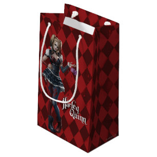 Sacola Para Presentes Pequena Harley Quinn Com Dados Fofos