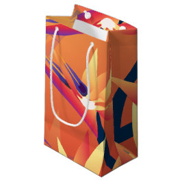 Sacola Para Presentes Pequena Hawaiian Tropical Bird of Paradise Luau Gift Bag S