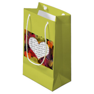 Sacola Para Presentes Pequena Heart Mini Frame I + sua foto e ideias