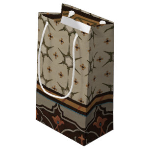 Sacola Para Presentes Pequena Heirloom Têxtil com Padrões Decorativos