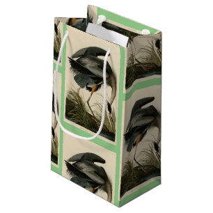 Sacola Para Presentes Pequena Herão Azul excelente das Aves da América de Audubo