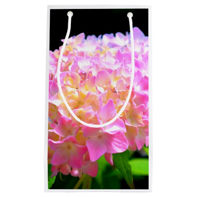 Sacola Para Presentes Pequena Hidrampas cor-de-laranja roxa rosa (Frente)