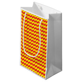 Sacola Para Presentes Pequena História em quadrinhos Super Herói Zig Zag Red Yel