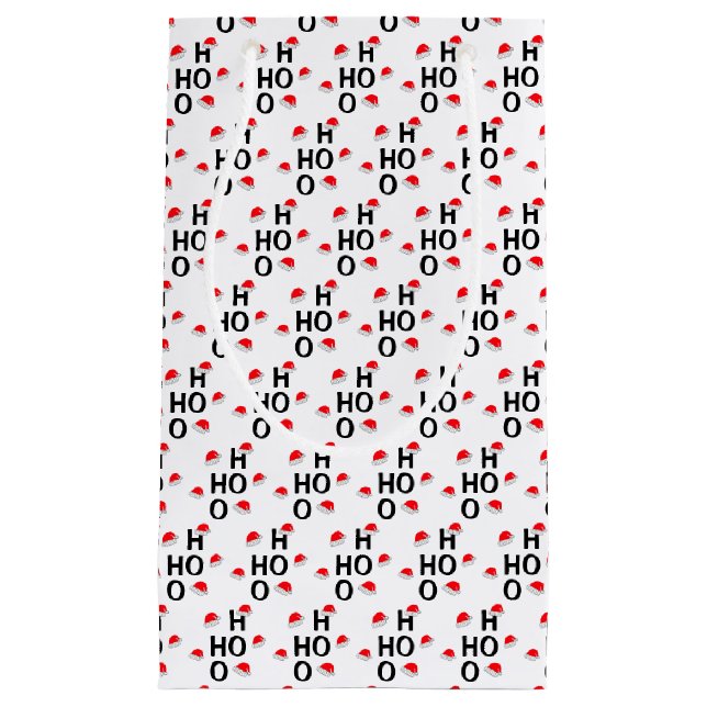 Sacola Para Presentes Pequena Ho Ho Ho: Feliz Natal (Frente)