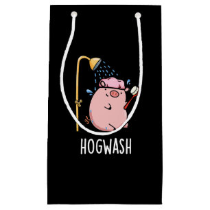 Sacola Para Presentes Pequena Hogwash Funny Pig Dark Dark BG