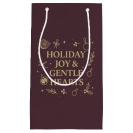 Sacola Para Presentes Pequena Holiday Joy Gift Bag