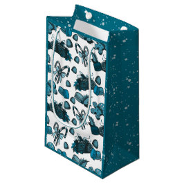 Sacola Para Presentes Pequena Holiday Sweets- Ice (Solid)