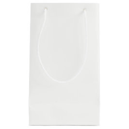 Sacola Para Presentes Pequena Holiday White Solid Color