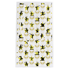 SACOLA PARA PRESENTES PEQUENA HOLLY JOLLY GYMNASTICS NATMAS