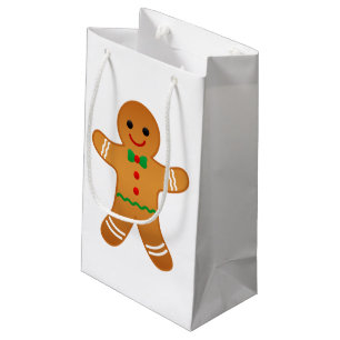 Sacola Para Presentes Pequena HOMEM de PÃO-DE-ESPÉCIE - saco do presente do
