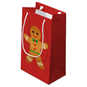 Sacola Para Presentes Pequena HOMEM de PÃO-DE-ESPÉCIE - saco do presente do