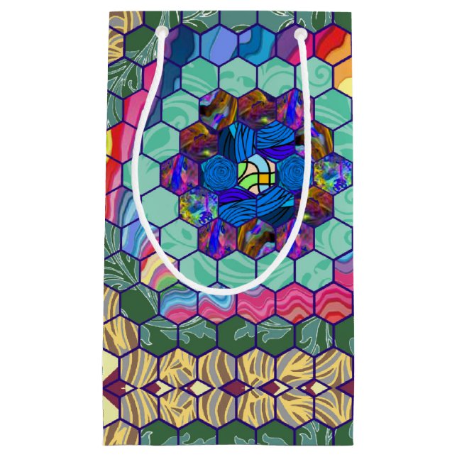 Sacola Para Presentes Pequena Homemade Quilt (Frente)