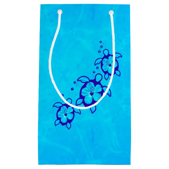 Sacola Para Presentes Pequena Honu havaiano (Frente)