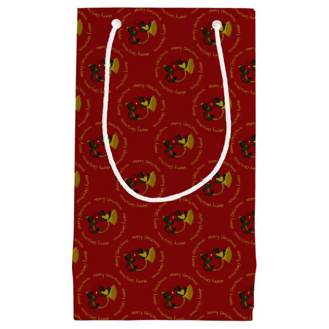 Sacola Para Presentes Pequena Horn-Red-Gift Bag S (Frente)