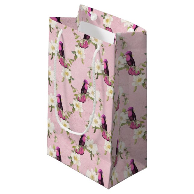 Sacola Para Presentes Pequena Humming Birds Série Design Oito Pequenos Saco para (Frente inclinada)