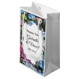 Sacola Para Presentes Pequena Hydrangea Flower Frame Weding Obrigado