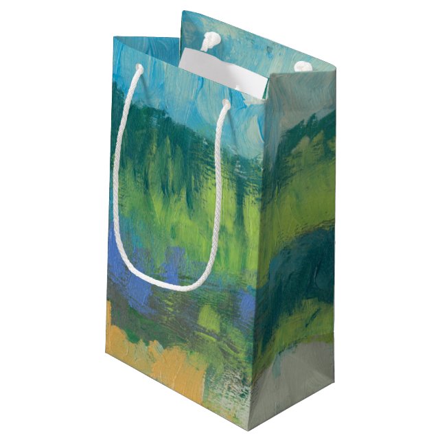 Sacola Para Presentes Pequena Impasto Campo II (Verso inclinado)