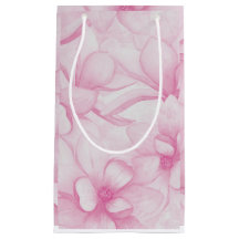 Impressão de flores rosa vintage