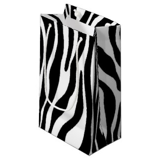 Sacola Para Presentes Pequena Impressão Zebra