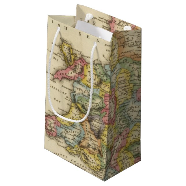 Sacola Para Presentes Pequena Inglaterra e Wales (Verso inclinado)