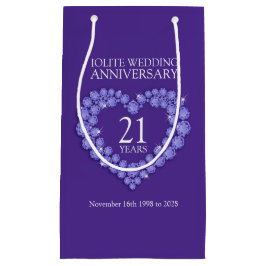 Sacola Para Presentes Pequena Iolite 21 rua aniversário de casamento Foto da gem