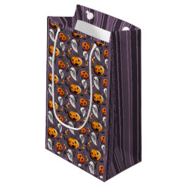 Sacola Para Presentes Pequena Jack-o-Ghost Roxo