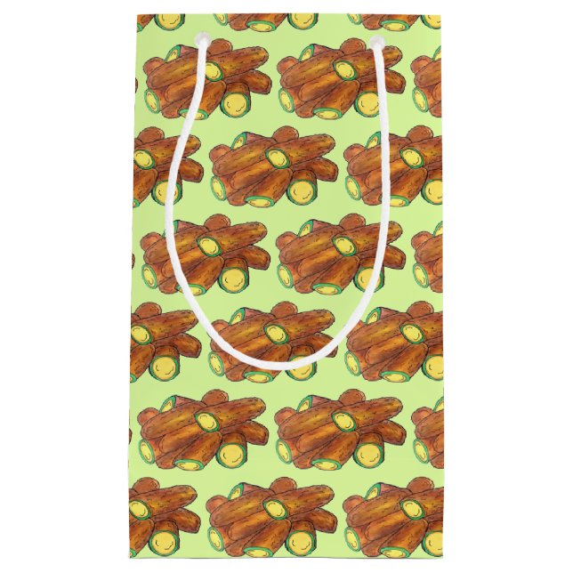 Sacola Para Presentes Pequena Jalapeño Poppers Green Hot Jalapeno Pepper (Frente)