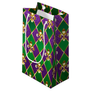 Sacola Para Presentes Pequena Jewelry Background Mardi Gras