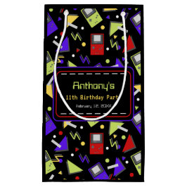 Sacola Para Presentes Pequena Jogos Retro Pretos