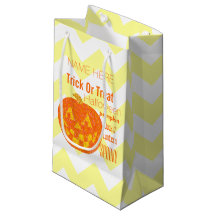 Jolly Jack O Lantern Halloween Party Chevron