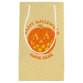 Sacola Para Presentes Pequena Jolly Jack O Lanterna Halloween Personalizado