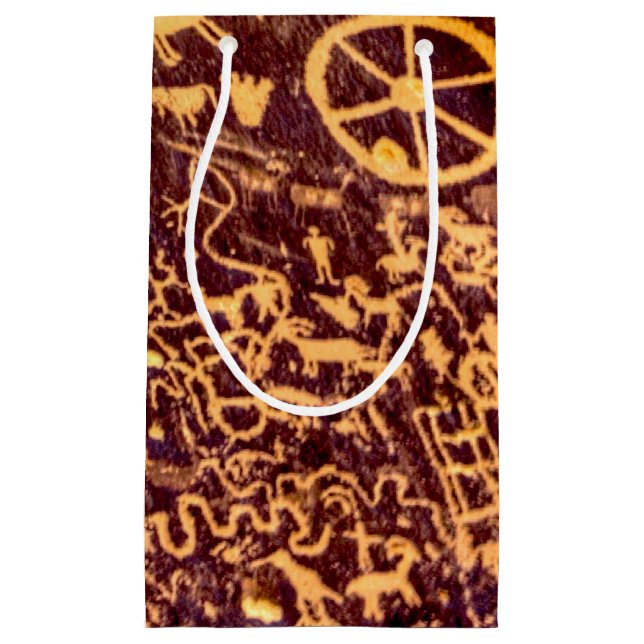 Sacola Para Presentes Pequena Jornal Rock American Indian Utah (Frente)