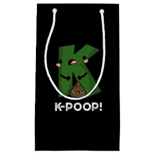 Sacola Para Presentes Pequena K-poop Funny K-pop Poo Pun Dark BG