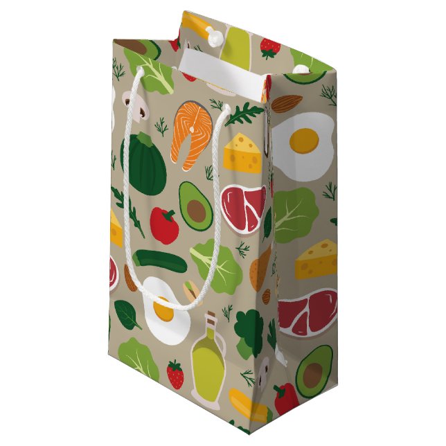 Sacola Para Presentes Pequena Keto (Frente inclinada)