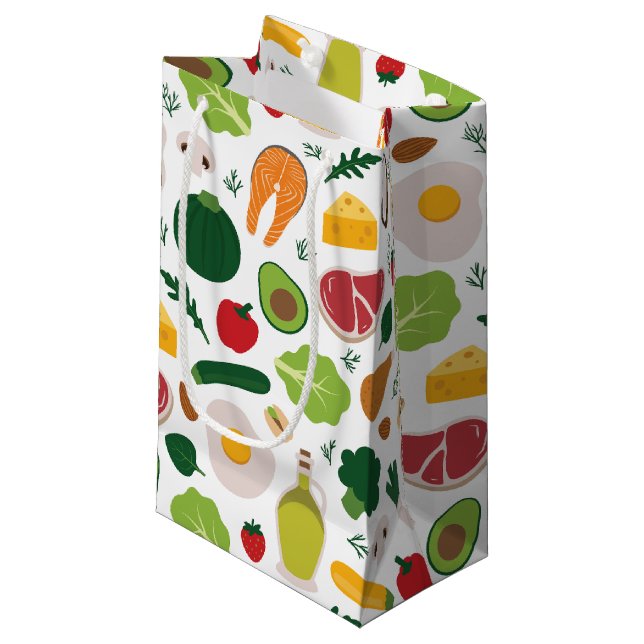 Sacola Para Presentes Pequena Keto (Frente inclinada)