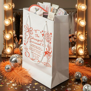 Sacola Para Presentes Pequena Kit de Sobrevivência para Despedida de Solteira da