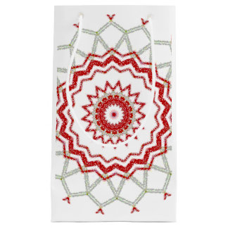 Sacola Para Presentes Pequena Knit Medallion Gift Bag